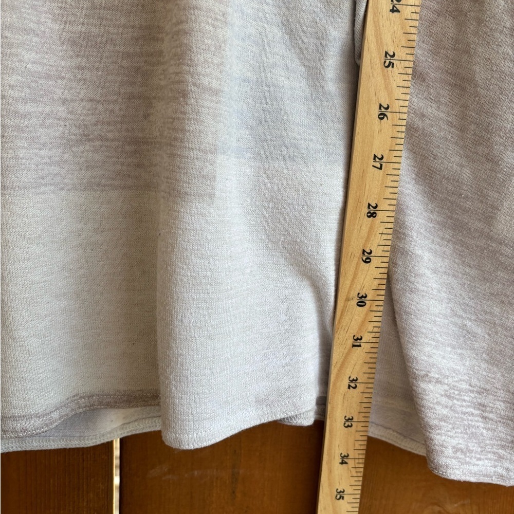 Wilfred Free Women's Gray Beige White Top Shirt Dress Size Small pockets - Picture 10 of 11